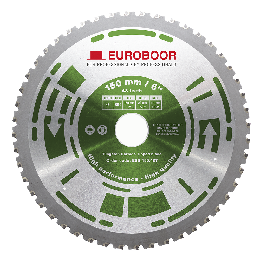 Euroboor zaagblad Ø180 mm RVS 48T - 185.0373